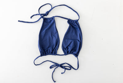 Kennedy Keyhole Halter Top — Beaded Halter Bikini Top with Keyhole Front and Self‑Tie Neck